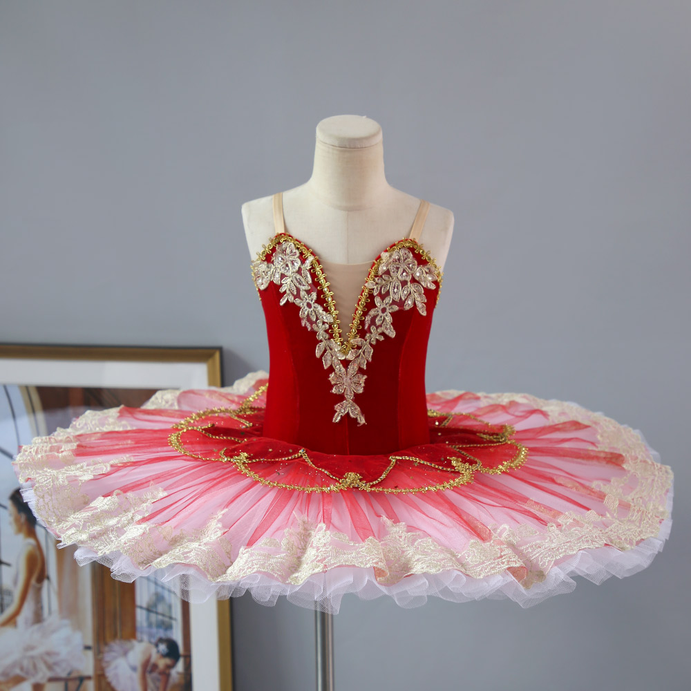 Multicolor Girls Ballerina Performance Wear Costume