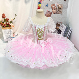 High Quality  Girls Stage Dancewear Professional Ballet Performance Tutu