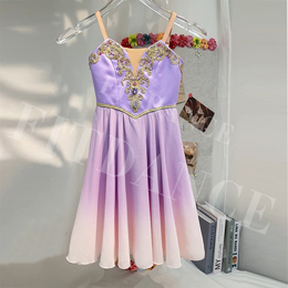 Custom Size Girls Light Blue Professional Stage Performance Ballet Tutu Dress