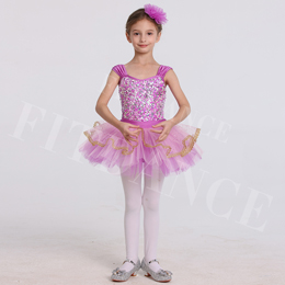 Girls Dresses Custom Size Girls' Ballet Tutu Dress Performance Wear for Romantic Stage Dance Sets Tulle Fabric