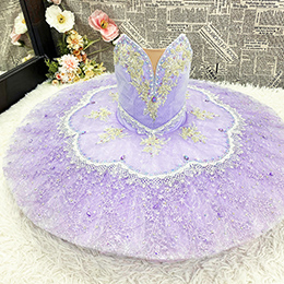 Custom Size Girls Light Purple Professional Ballet Performance Tutu