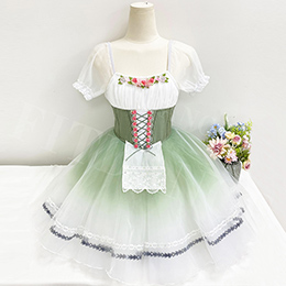 Custom Size Girls Light Green Professional Stage Wear Ballet Performance Dress