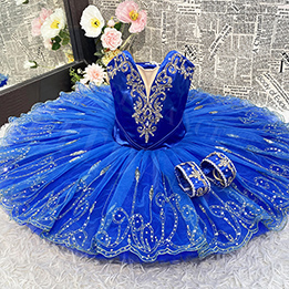 Blue Sleeveless Custom Ballet Tutu