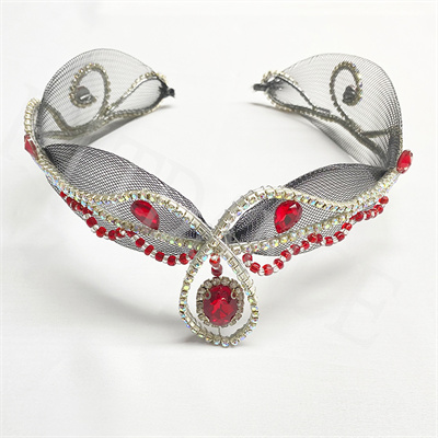 Red Rhinestone Tiara Crowns