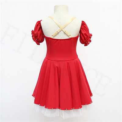 Red Chipollino Romantic Ballerina Dress
