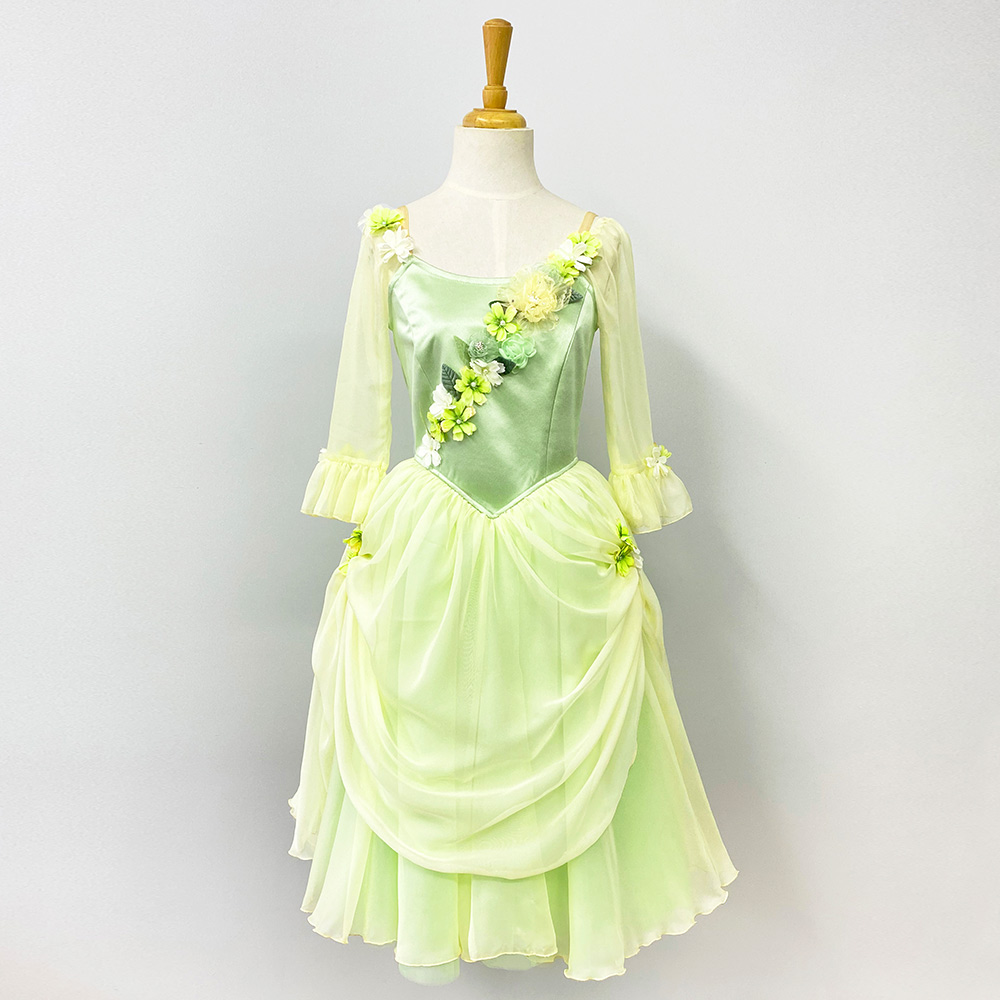 Green Romantic Tutus For Waltz Of Flowers
