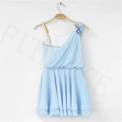 Cupid Variation Blue Professional Chiffon Ballet Dance Dress