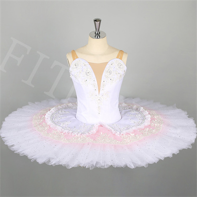 Pink gradient ballet stage performance costume