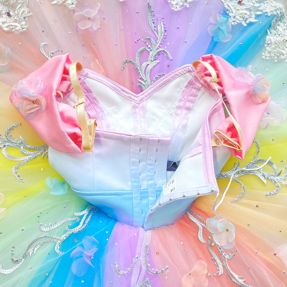 Handmade Rainbow-colored Ballet Costumes