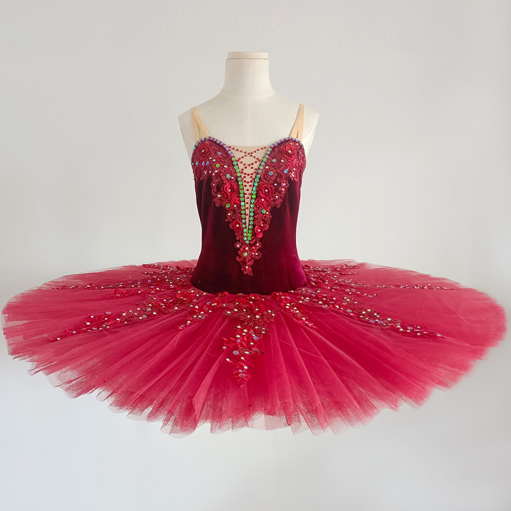 Custom Made Professional Red Ballet Tutu