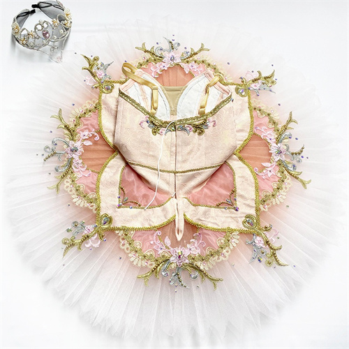 Pink Professional Ballet Dance Tutu Dress Performance Wear
