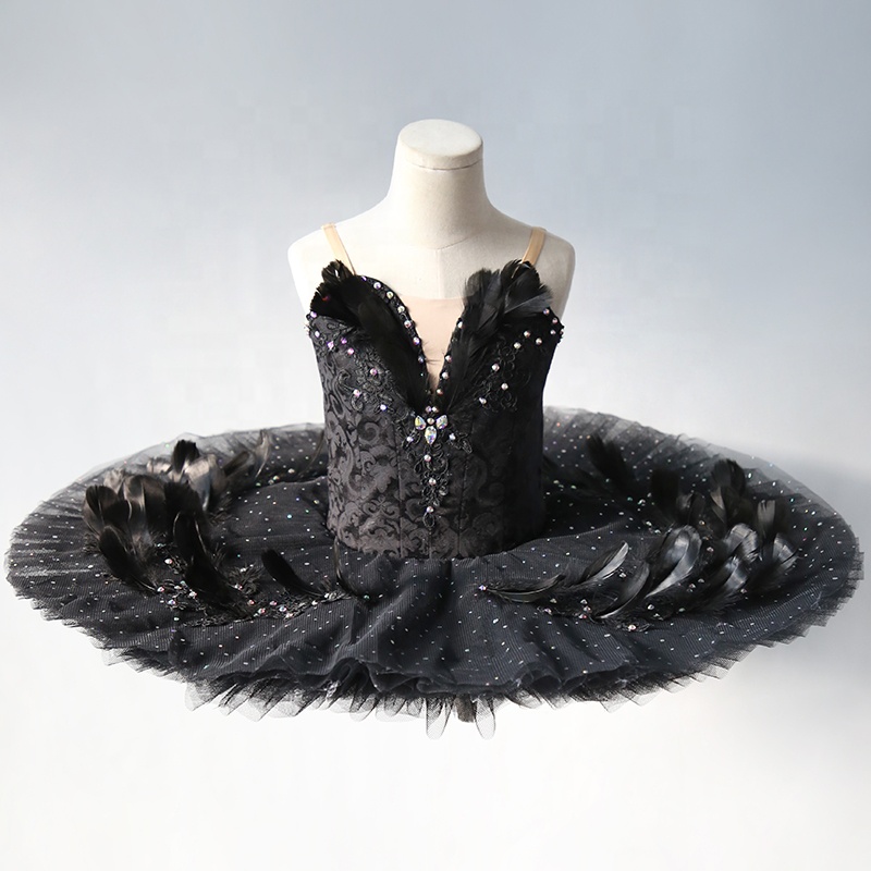 Rätsepatööna valmistatud Black Swan Tutu balletikostüüm