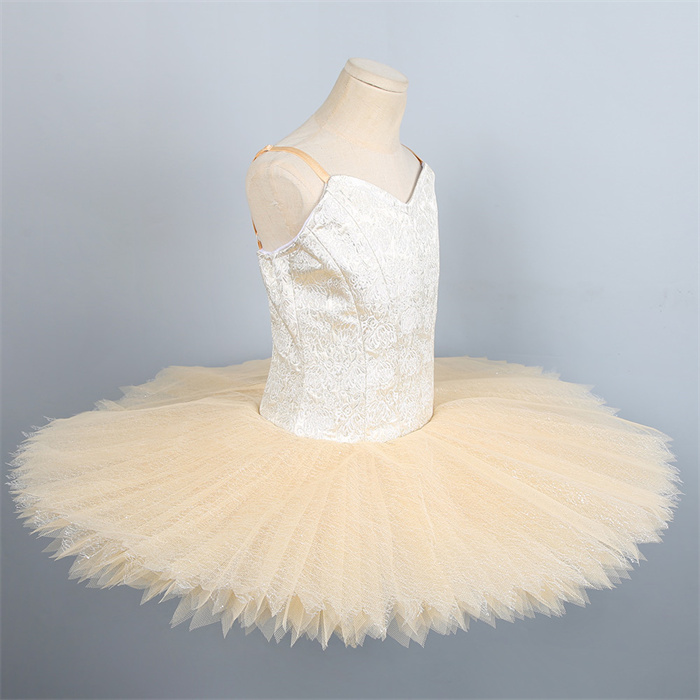Simple Champagne-colored Basic Ballet Dress